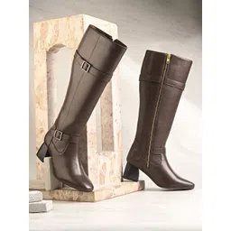 The Roadster Lifestyle Co Women Zipper High Top Boots