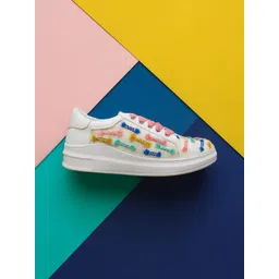 The Saree Sneakers Women Textured Lightweight Sneakers