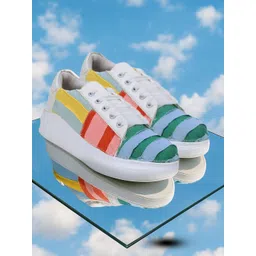 The Saree Sneakers Women Textured Sneakers