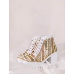 The Saree Sneakers Women Textured Sneakers