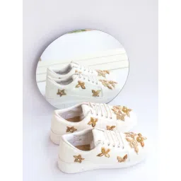 The Saree Sneakers Women's Golden Sneakers