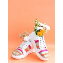 The Saree Sneakers Women's Multicolor Sneakers