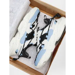 The Souled Store Men Colourblocked Lace Up Sneakers