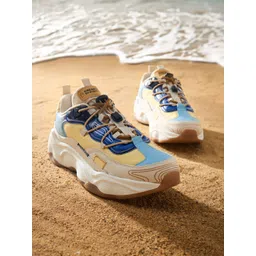 The Souled Store Men Printed PU Sneakers