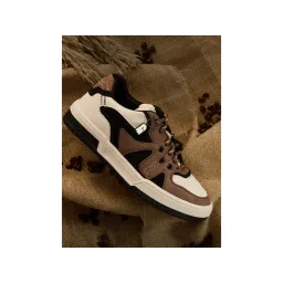The Souled Store Originals Urban Blaze : Mocha Women Low Top Sneakers Brown & Beige