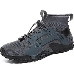 THE STYLE SUTRA Water Shoes Sneakers Lightweight Hiking Shoes for Outdoor Trekking Casual 45Yards Grey
