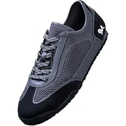 The Urban Knits Sneakers for Men | Retro-Inspired Style with Breathable Knit Upper, Cushioned Insole & Natural Rubber Sole for All-Day Comfort