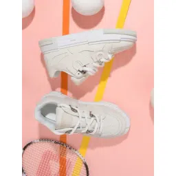 The White Pole Men's Beige Casual Sneakers