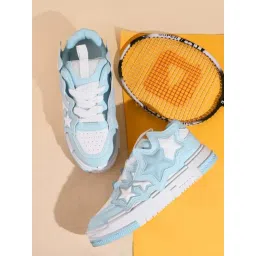 The White Pole Men's Blue Casual Sneakers