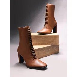 THE WHITE POLE Women Block Heel Long Boots