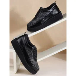 THE WHITE POLE Women Western - Embellished Chunky Sole Sneakers