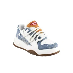 The White Pole Women's White Casual Sneakers