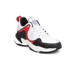 THNXBRO Men Colourblocked PU Sneakers