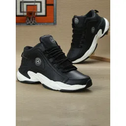 THNXBRO Men PU Sneakers