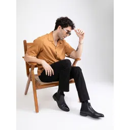 THOMAS CRICK Men Round Toe Chelsea Boots