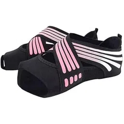 ™ 3xNon Skid Women Barre Yoga Shoes Pilates Grip Socks Flexible Machine Wash Pink M | Womens Shoes