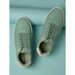 Tokyo Talkies Women Round Toe Lace-Ups Sneakers