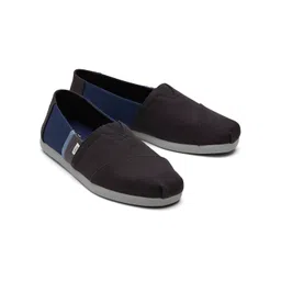 TOMS Men Black Slip-On Sneakers