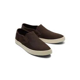 TOMS Men Canvas Contrast Sole Slip-On Sneakers