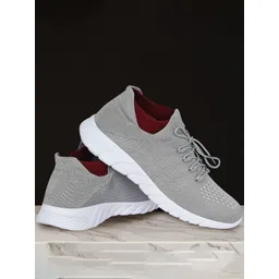 TPENT Men Anti Odour Mesh Non-Marking Running Shoes