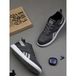 TPENT Men Mesh Walking Non-Marking Shoes