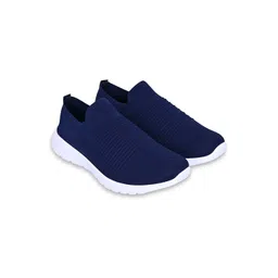TPENT Men Textured Breathable Lightweight Slip-On Walking Sneakers