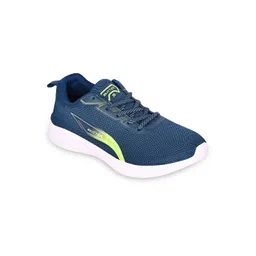TPENT Men Textured Memory Foam Lace-Up Running Shoes