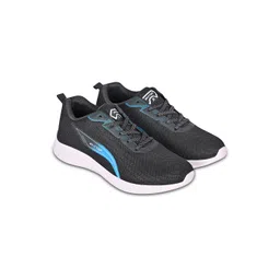 TPENT Men Textured Memory Foam Lace-Up Running Shoes