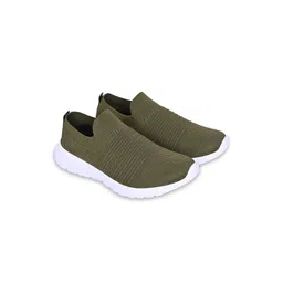 TPENT Men Textured Slip-On Sneakers
