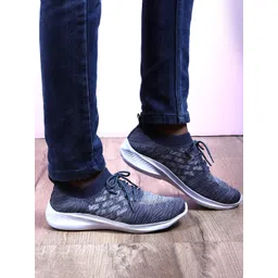 TPENT Men Woven Design Antibacterial Sneakers