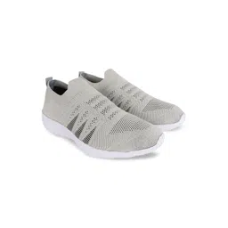 TPENT Men Woven Design Mesh Slip-On Sneakers