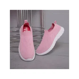 TPENT Women Pink Mesh Running Non-Marking Shoes