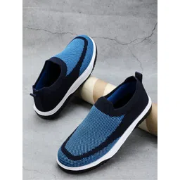 TPENT Women Woven Design Slip-On Sneakers