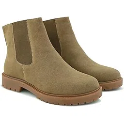 Trailblaze Slip-On Premium Faux Suede Ankle Boots with Rugged Anti-Slip Sole, Comfortable Insole – Stylish Casual, Outdoor & Travel Wear Shoes for Women