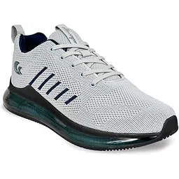 Training,Atheletic,Gym,Sports Comfortable Extra Max Air Capsule Air Cushion with Memory Foam Insole,Anti Skid Tech Grip Walking Shoes for Men(306 Black/Grey-Sizes 6,7,8,9,10)