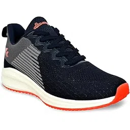 Training,Walking,Cricket,Gym,Sports Comfortable Running Shoes for Men(851|Grey|Navy Size-6,7,8,9,10)