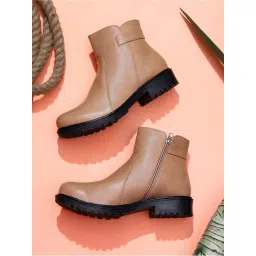 Trase Women's Beige Casual Booties