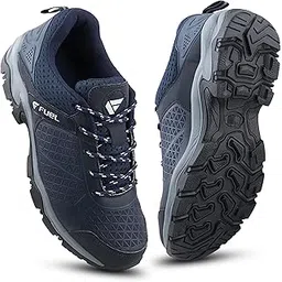 Trekking Shoes for Men, Lace-Up with Style & Comfort, Lightweight Anti Skid Shoe for Running, Walking, Gym and Hiking, Stylish & Modern Footwear for Gents