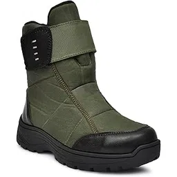 Trekking Waterproof Boots for Men Anti Slip Extra Grip Rubber Sole Canvas Fabric Outdoors Shoes