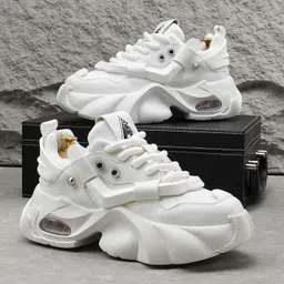 Trendwalk luxury Stylish Light Weight Sneakers For Men (WHITE) Sneakers For Men