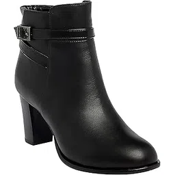 Trendy and Fashionable Lightweight Vegan Block Boots for Women and Girl
