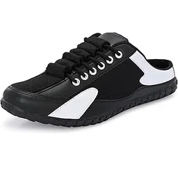 Trendy Black Lightweight Boys Men Slip-On Sneakers Slip-On Casual Shoes Shoe Island for Men (BAB2024-AZ)