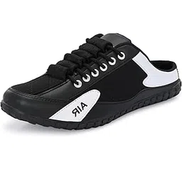 Trendy Black Lightweight Boys Men Slip-On Sneakers Slip-On Casual Shoes Shoe Island for Men (BAB2024-AZ)