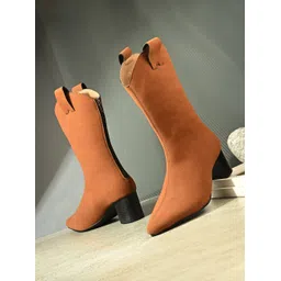 Trendy Mid Calf Boots |Outdoor Casual & Travel Comfort Wear Boots For Women