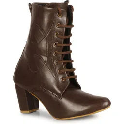 Trendy Mid Calf Heel Boots for Girls and Women Boots For Women