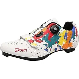 TRENDYNEST Road Bike Cycling Shoes Riding Shoes Fits Look/SPD/SPD-Sl Cleats White 46 | Cycling | Cycling Shoes & Shoe Covers | Men