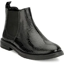 Trika Men's Ankle Boots with Elastic Side Panel