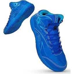 Troopers Basketball Court Shoes for Men | Durable Rubber Sole | Indoor & Outdoor Court Shoes | Soft Cushion NR EVA Inner Insole, High-Performance Footwear for Basketball Enthusiast