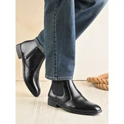 TROTUS Men Mid-Top Chelsea Boots