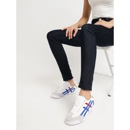 Truffle Collection Women Striped Round Toe Sneakers